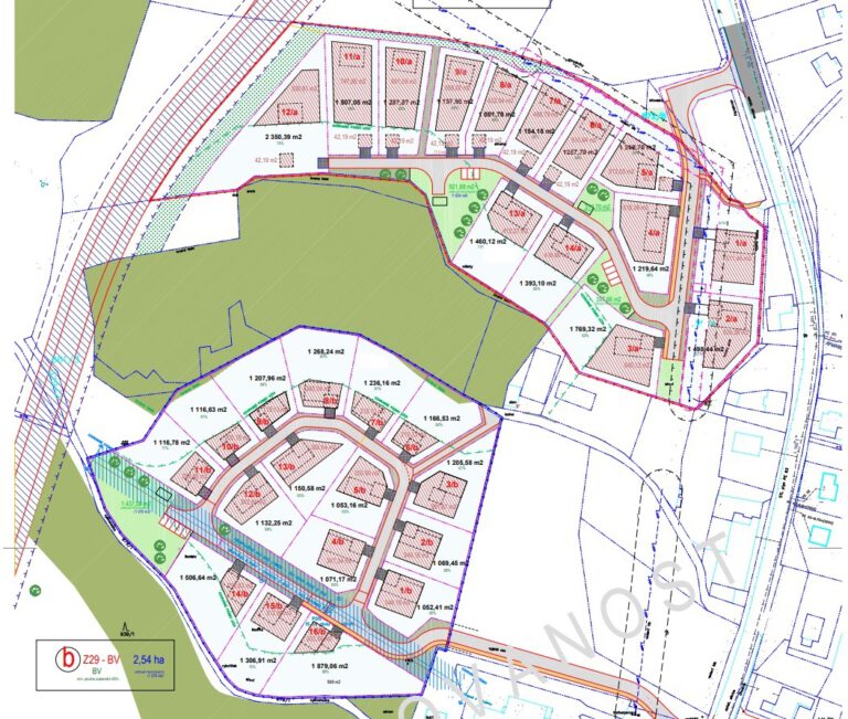 Commercial land 25,365 m2 and 32,642 m2, Mezirolí, Nová Role